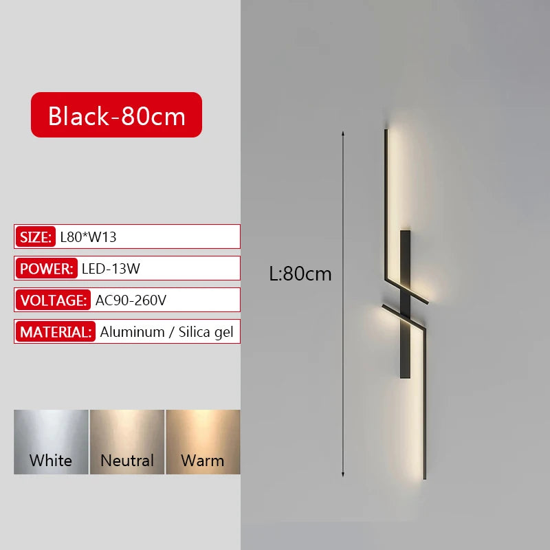 Modern Dimmable LED Bar Wall Lamp