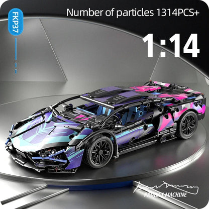 Sport Car 1280PCS Model Building Blocks City