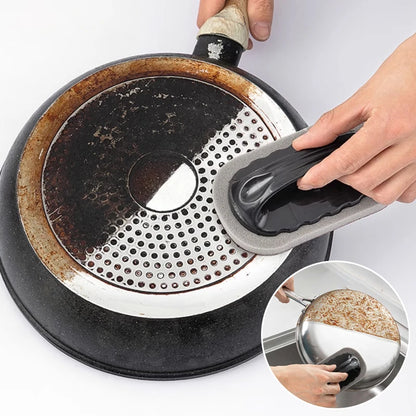 Magic Emery Eraser Sponge with Handle for Rust & Stains