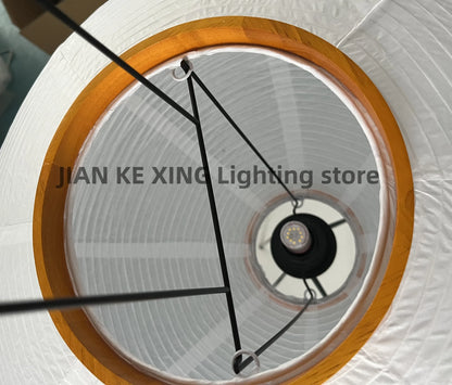 Japanese Wabi Sabi Rice Paper Standing Lamp