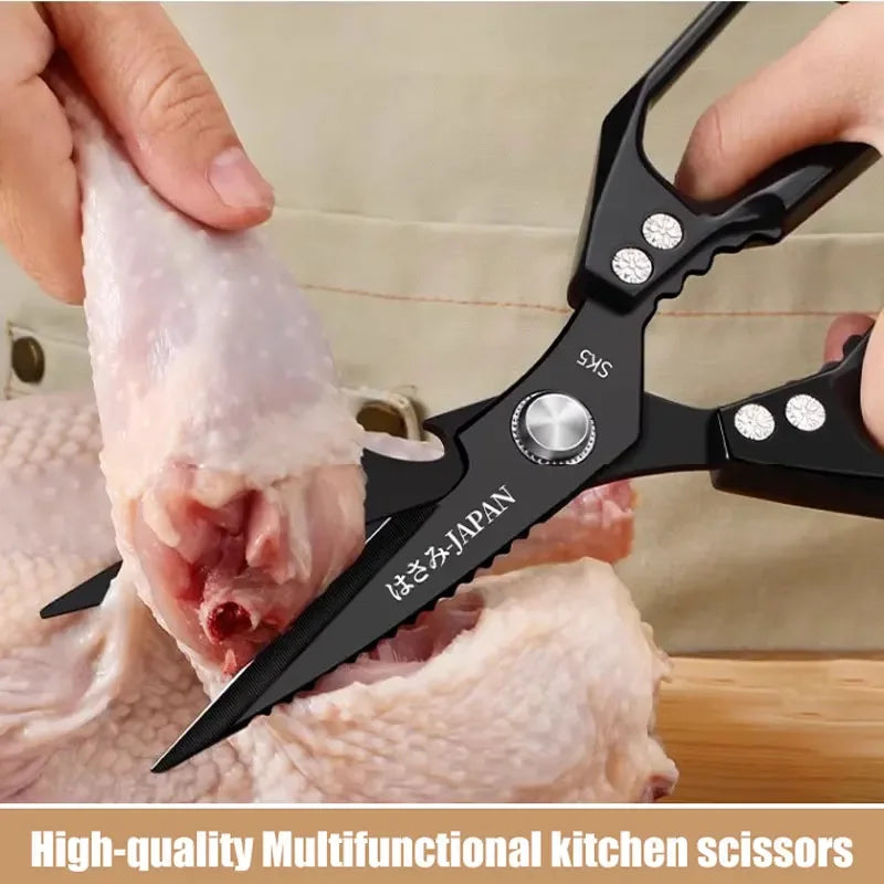 Heavy Duty Kitchen Shears with Bone Cutter & Scraper