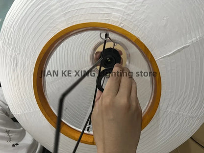 Japanese Wabi Sabi Rice Paper Standing Lamp