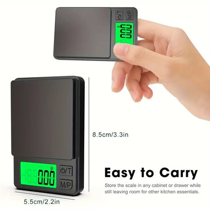 Precision Digital Pocket Scale 1000g – Backlit LCD, Travel Size