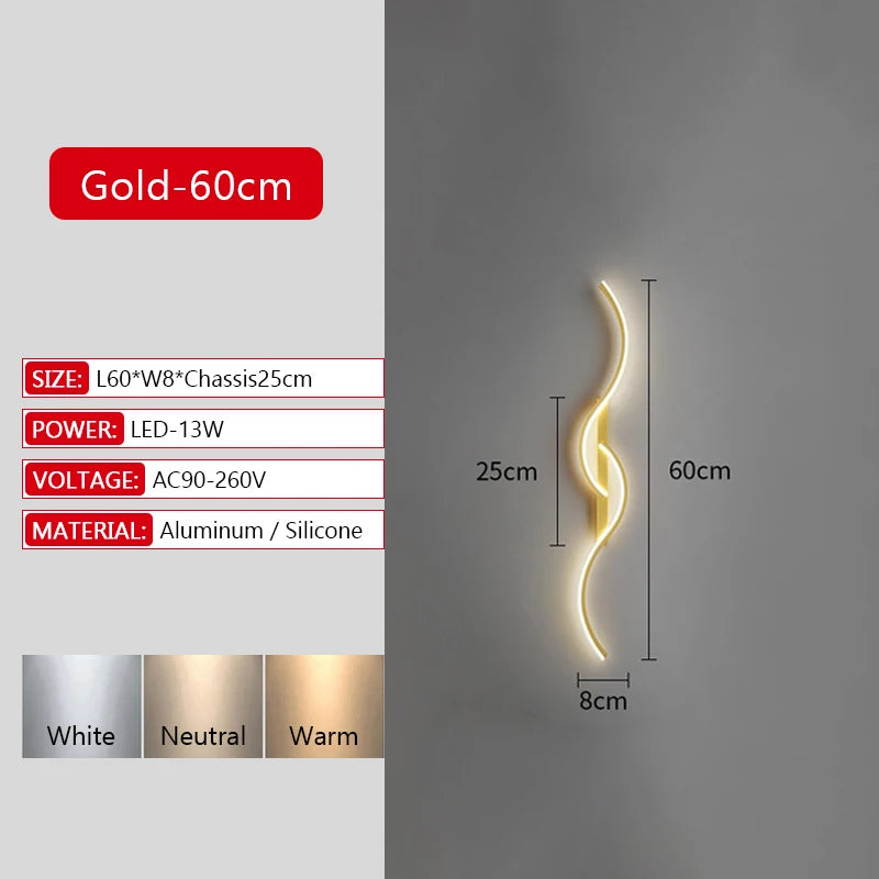 Modern Dimmable LED Bar Wall Lamp