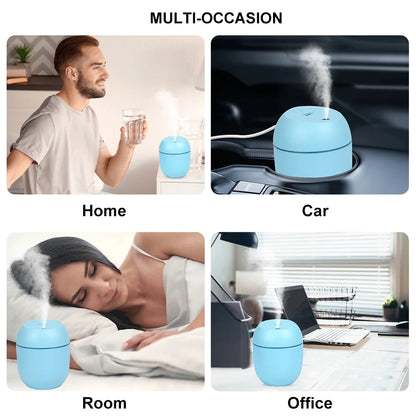 Silent USB Aroma Humidifier with Color LED Light