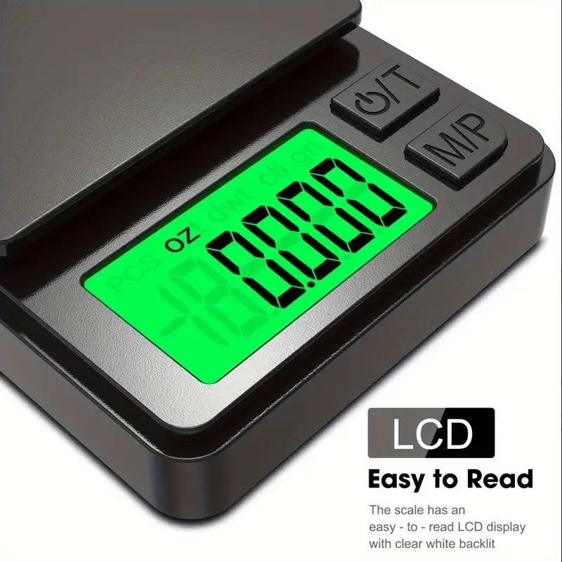 Precision Digital Pocket Scale 1000g – Backlit LCD, Travel Size