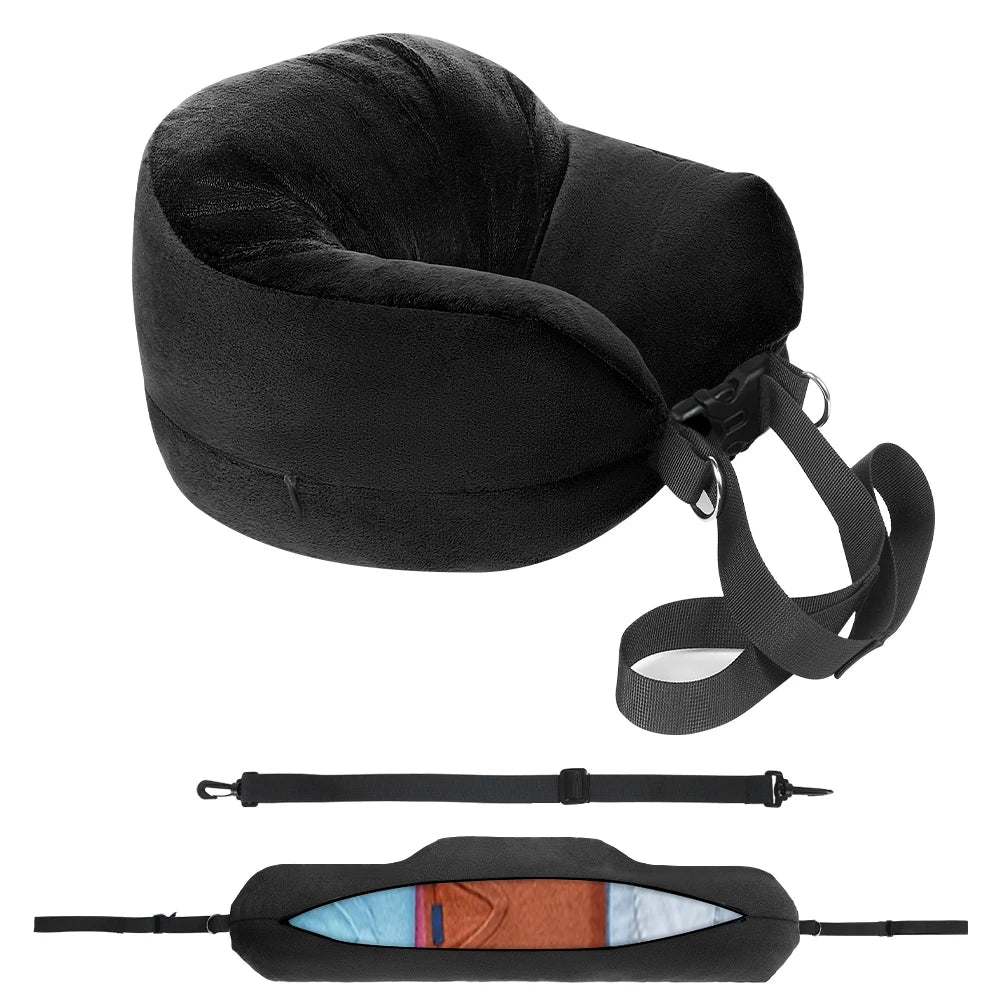 Innovative Fillable U-Shape Travel Neck Pillow