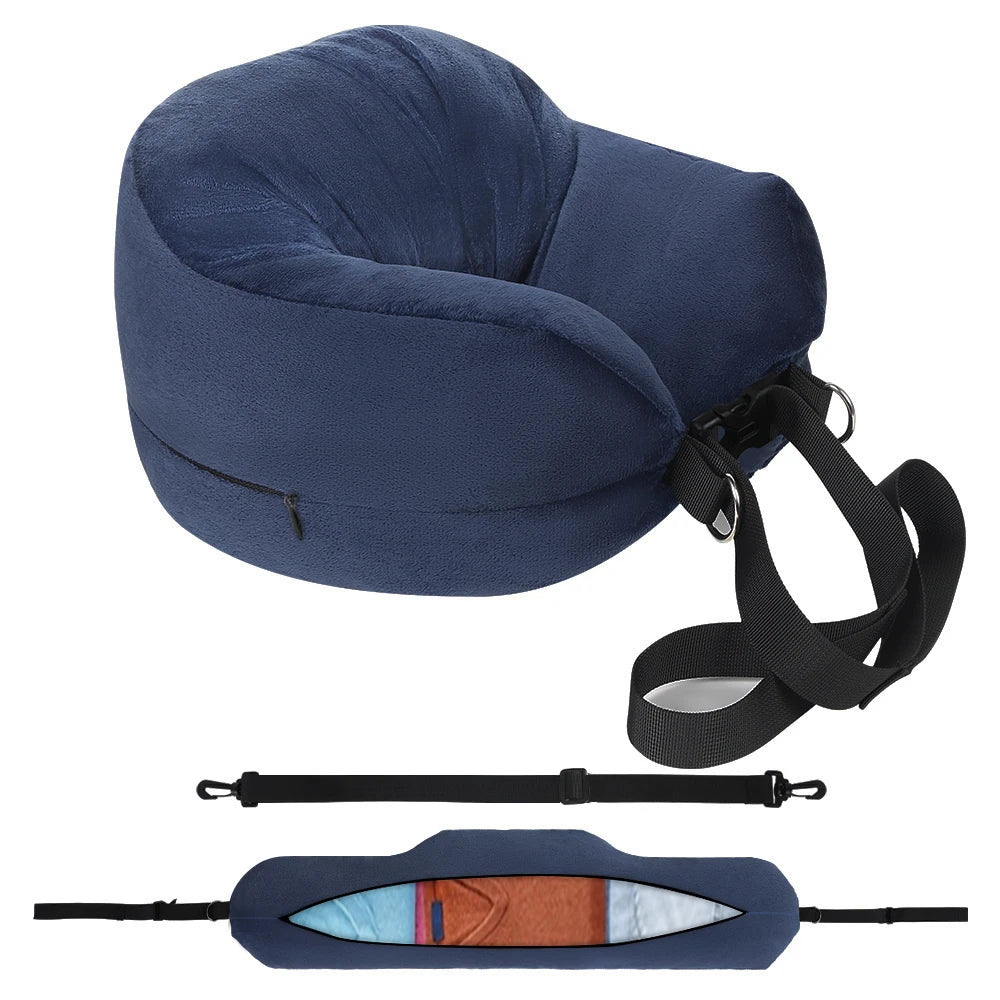 Innovative Fillable U-Shape Travel Neck Pillow