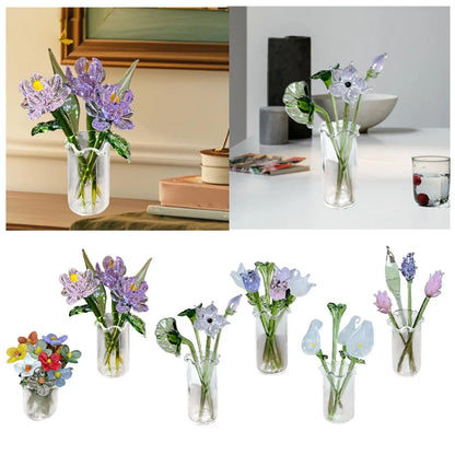 Eternal Glass Flower Bouquet in Vase