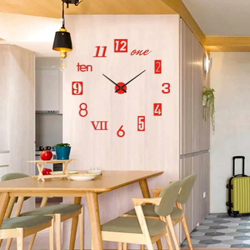 Modern Acrylic 3D Glow Wall Clock