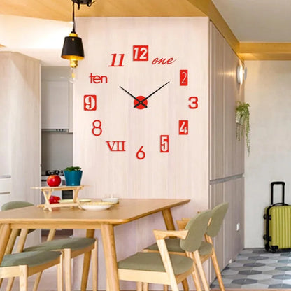 Modern Acrylic 3D Glow Wall Clock