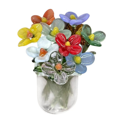 Eternal Glass Flower Bouquet in Vase