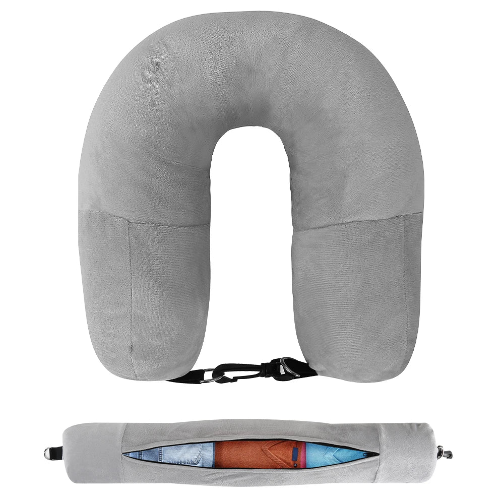 Innovative Fillable U-Shape Travel Neck Pillow