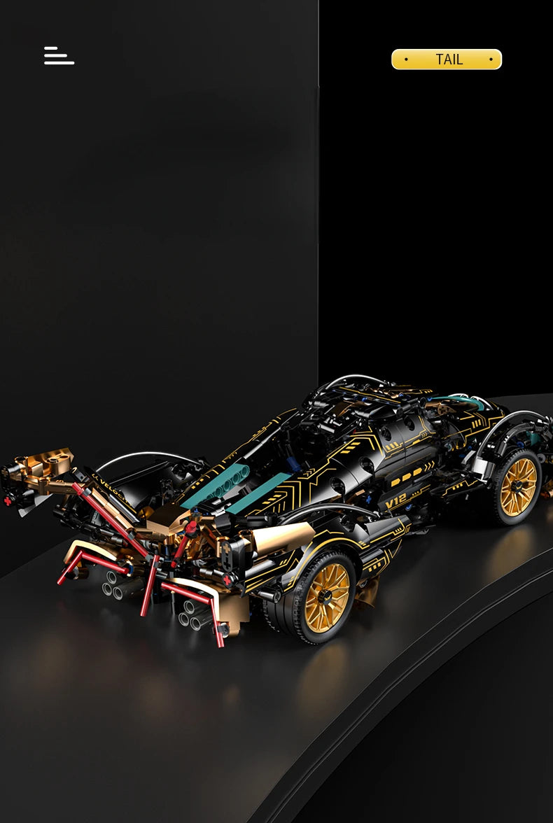 Black V12 Block  Roadster building block