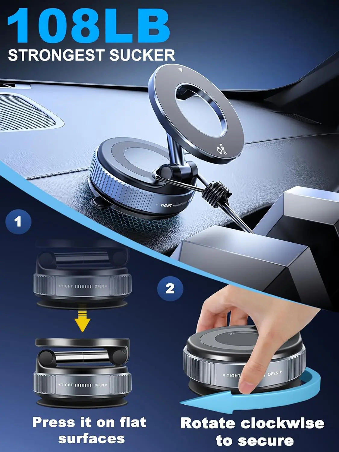 MagGrip 360™ Car & Desk Phone Holder