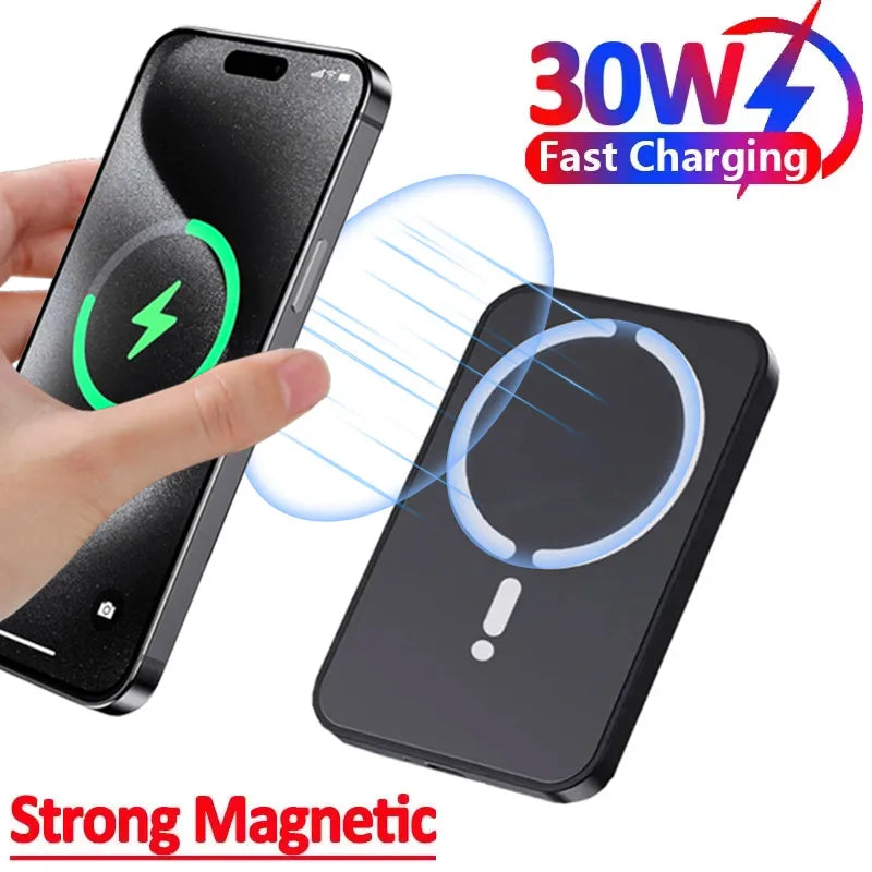 Magnetic Car Phone Holder & 30W MagSafe Wireless Charger