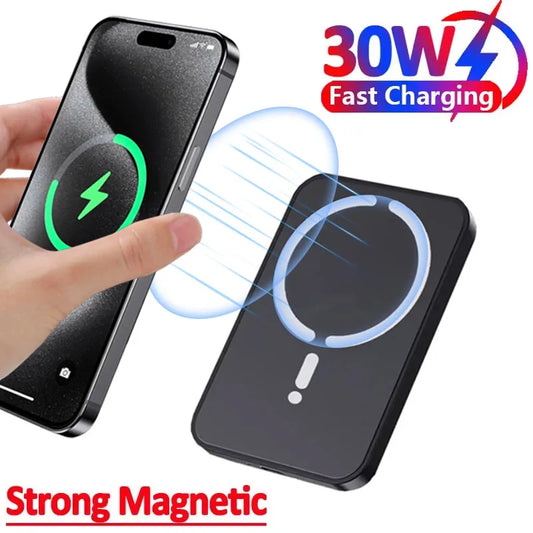 Magnetic Car Phone Holder & 30W MagSafe Wireless Charger