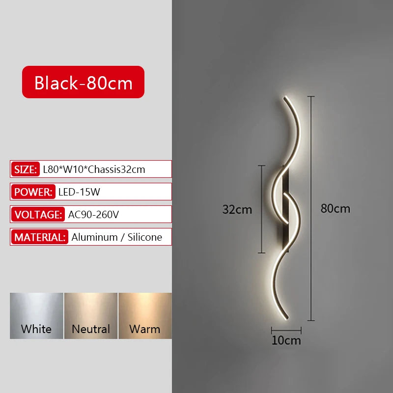 Modern Dimmable LED Bar Wall Lamp