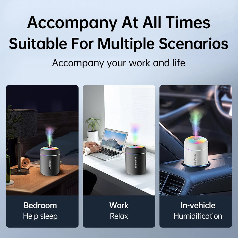 180ML Mini USB Aroma Humidifier & Diffuser