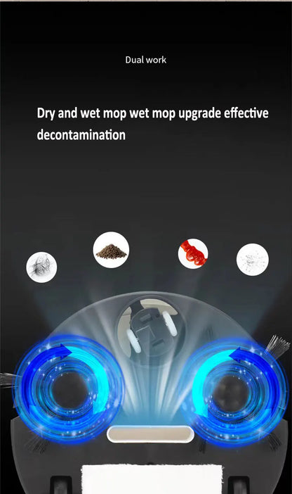 Smart Wireless Robot Vacuum & Mop 3-in-1 1500Pa