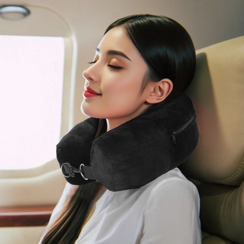 Innovative Fillable U-Shape Travel Neck Pillow