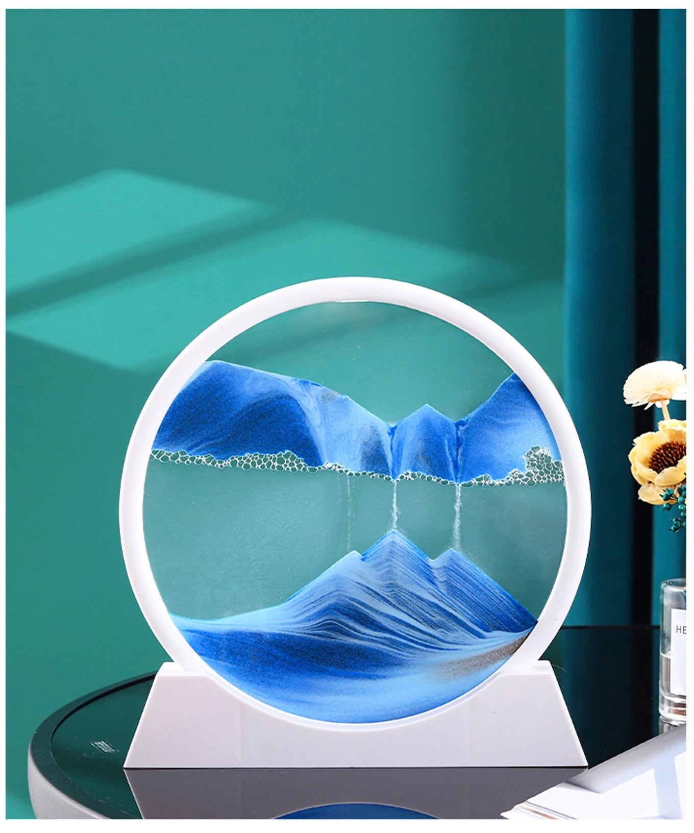 Deep Sea Moving Sand Art Glass Picture
