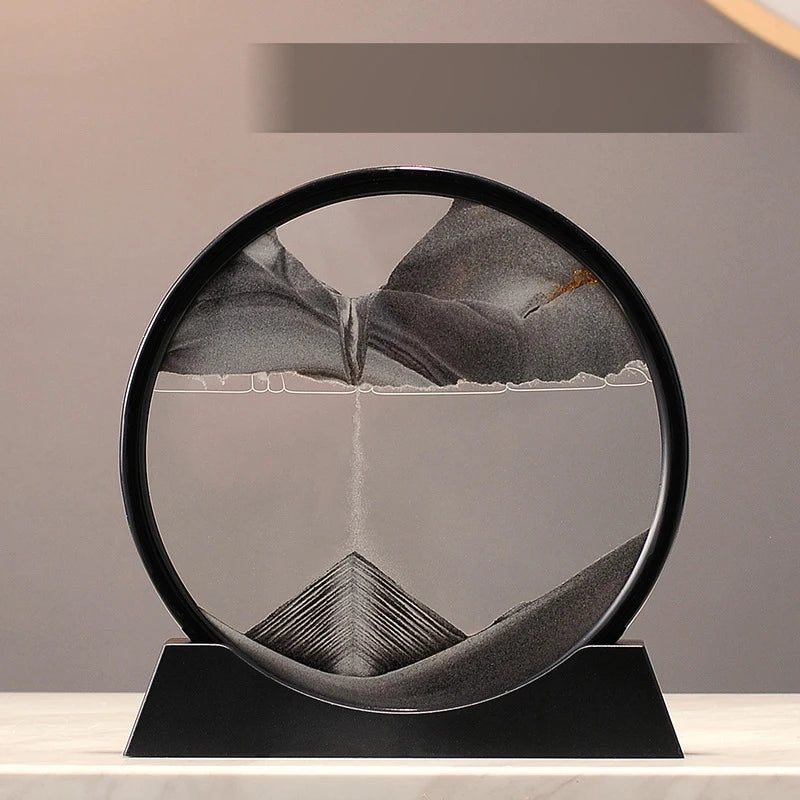 Deep Sea Moving Sand Art Glass Picture
