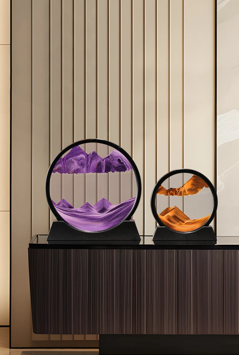 Deep Sea Moving Sand Art Glass Picture