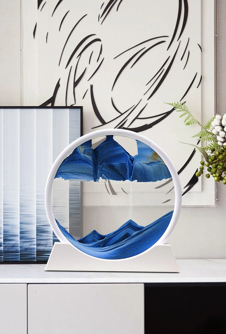 Deep Sea Moving Sand Art Glass Picture