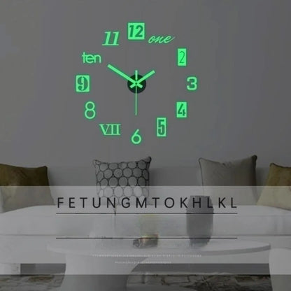 Modern Acrylic 3D Glow Wall Clock