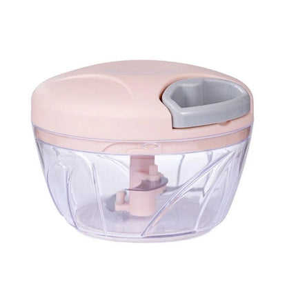 Manual Meat Mincer & Garlic Chopper with Rotating Crusher