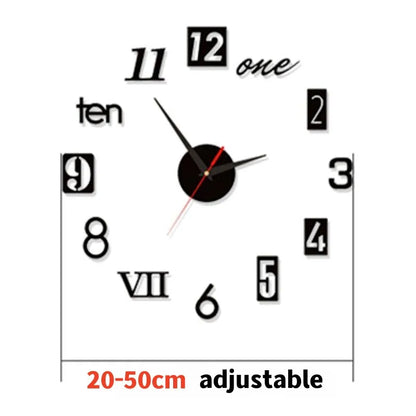 Modern Acrylic 3D Glow Wall Clock