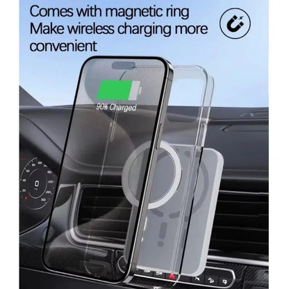 Magnetic Car Phone Holder & 30W MagSafe Wireless Charger