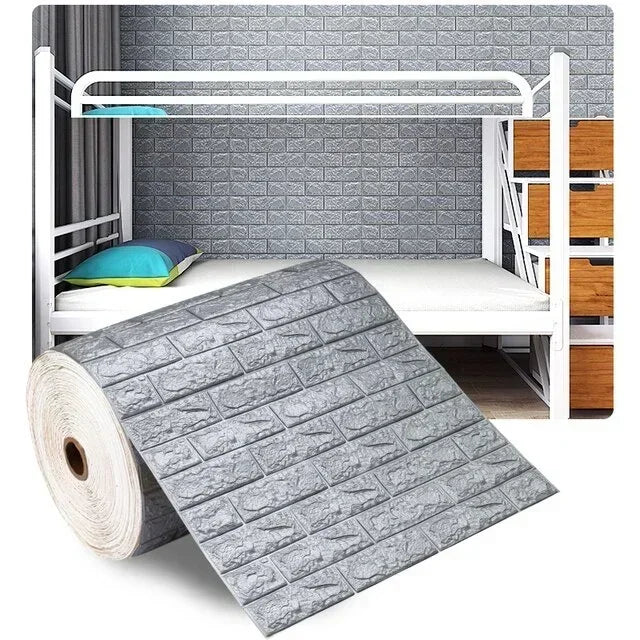 Self-Adhesive 3D Brick Wallpaper Panels