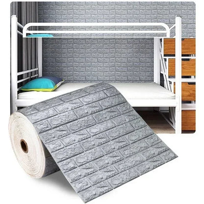 Self-Adhesive 3D Brick Wallpaper Panels