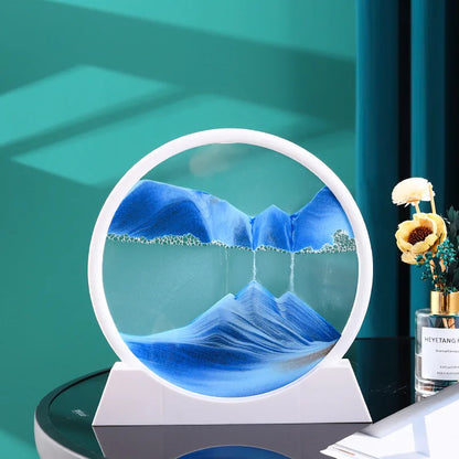 Deep Sea Moving Sand Art Glass Picture