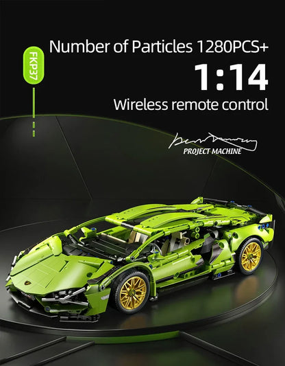 Sport Car 1280PCS Model Building Blocks City