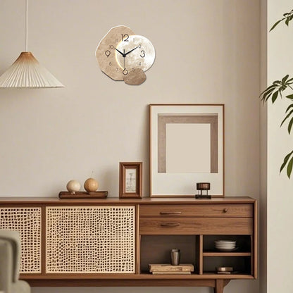Minimalist Wooden Moon Wall Clock