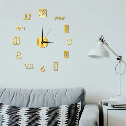 Modern Acrylic 3D Glow Wall Clock