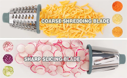 3-in-1 Rotary Grater Slicer & Shredder Set