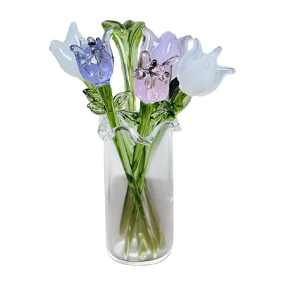 Eternal Glass Flower Bouquet in Vase