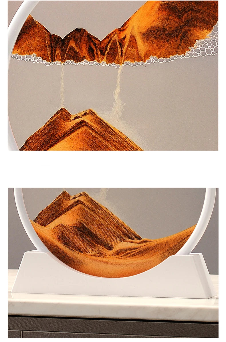 Deep Sea Moving Sand Art Glass Picture