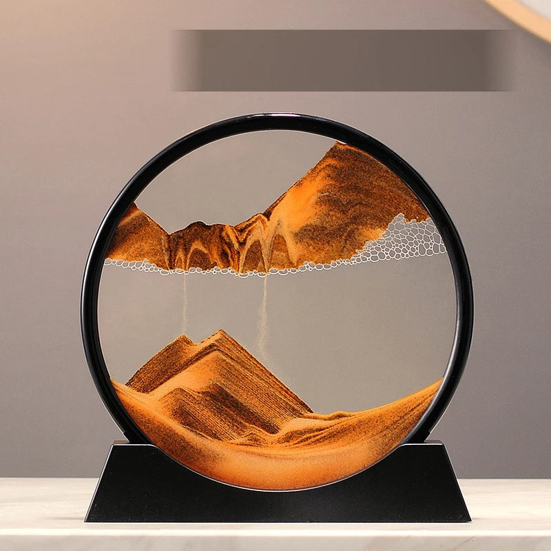 Deep Sea Moving Sand Art Glass Picture