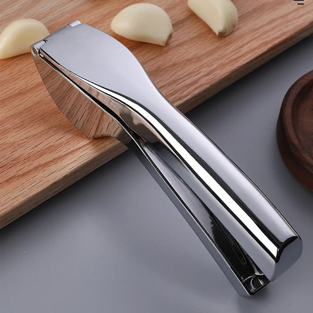 Easy Clean Stainless Steel Garlic Press Crusher