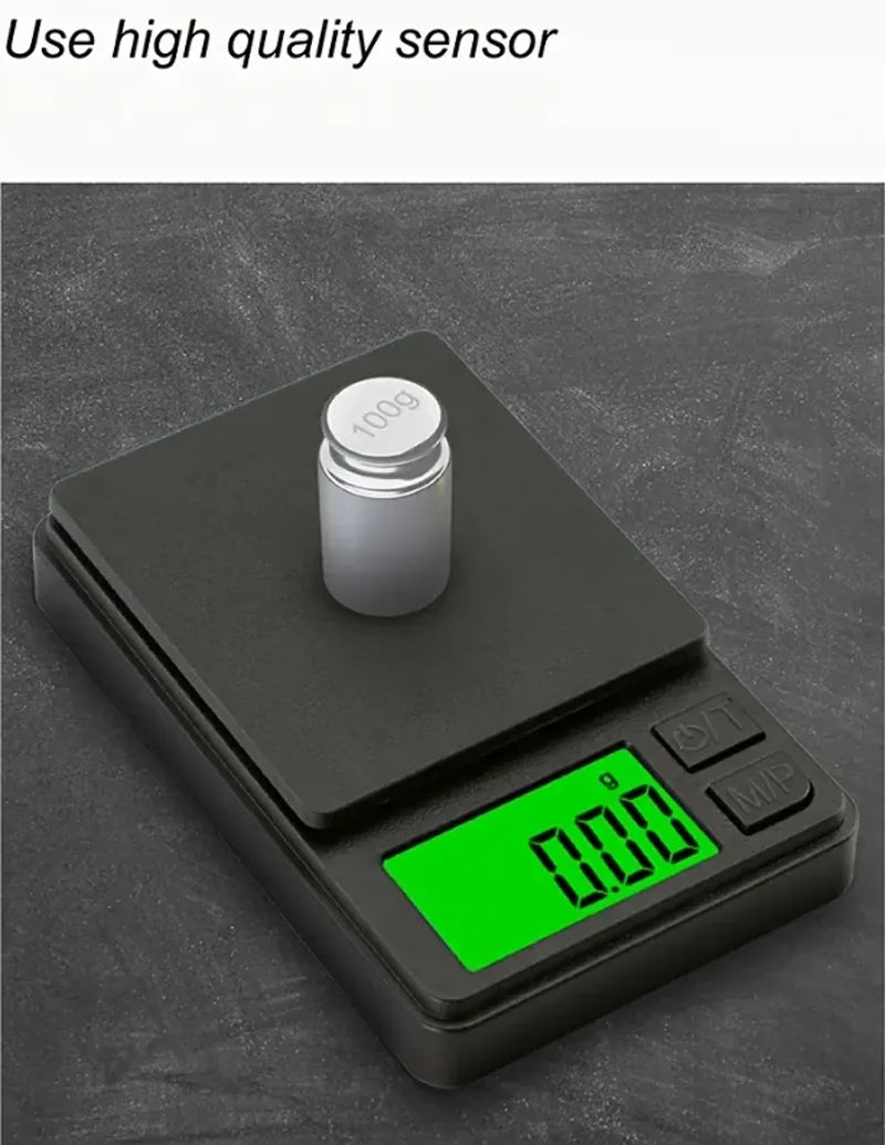 Precision Digital Pocket Scale 1000g – Backlit LCD, Travel Size