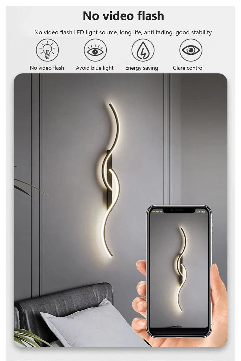 Modern Dimmable LED Bar Wall Lamp