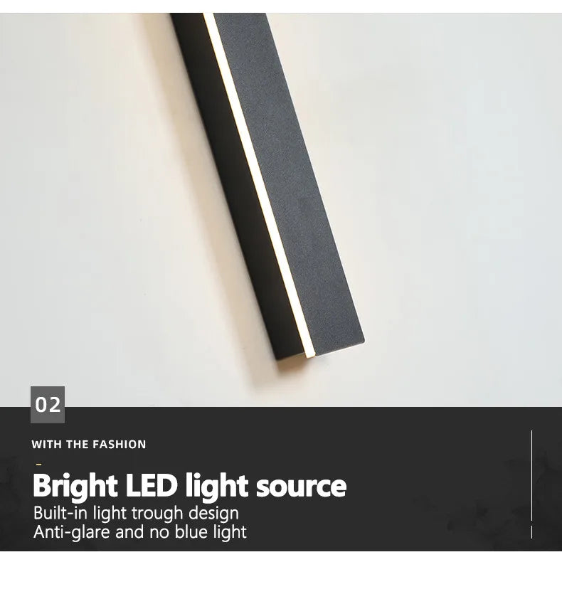 LED strip background wall lamp