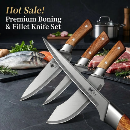 High Carbon Steel Boning & Fillet Knife Set