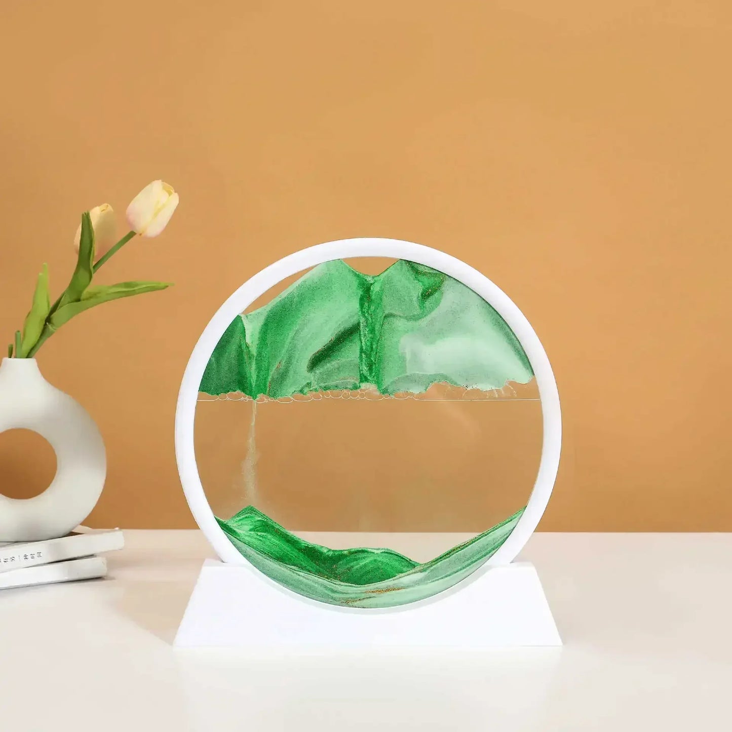 Deep Sea Moving Sand Art Glass Picture