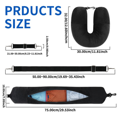 Innovative Fillable U-Shape Travel Neck Pillow